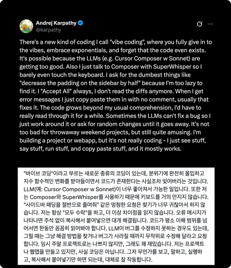 바이브 코딩이란 
